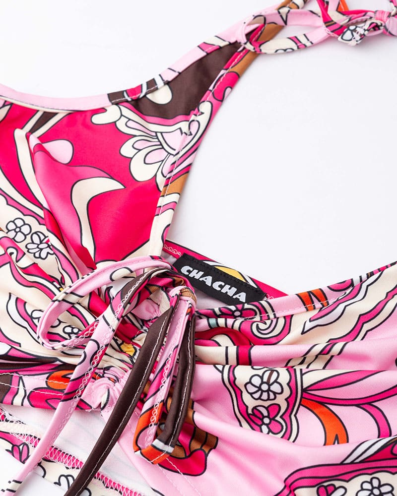Sunrosy Clouds Halter Top
