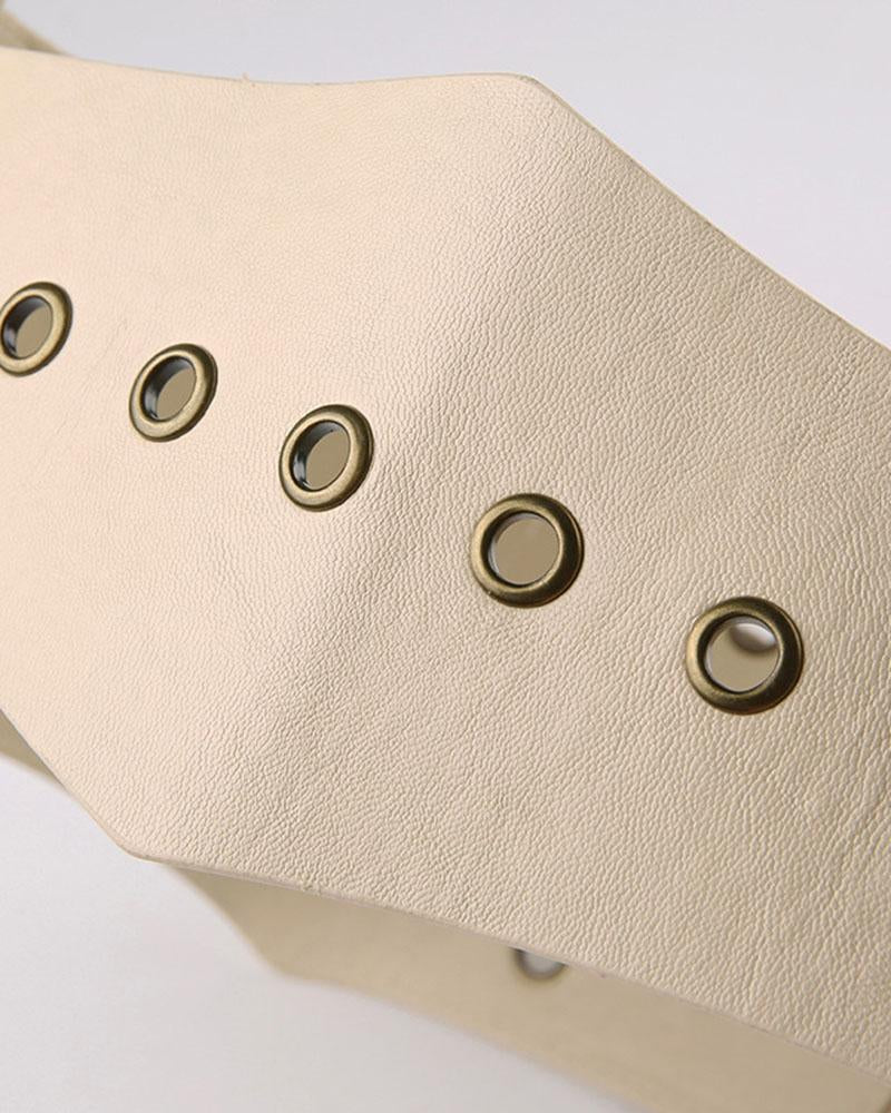 Western Cowboy Style Studded Leather Belt
