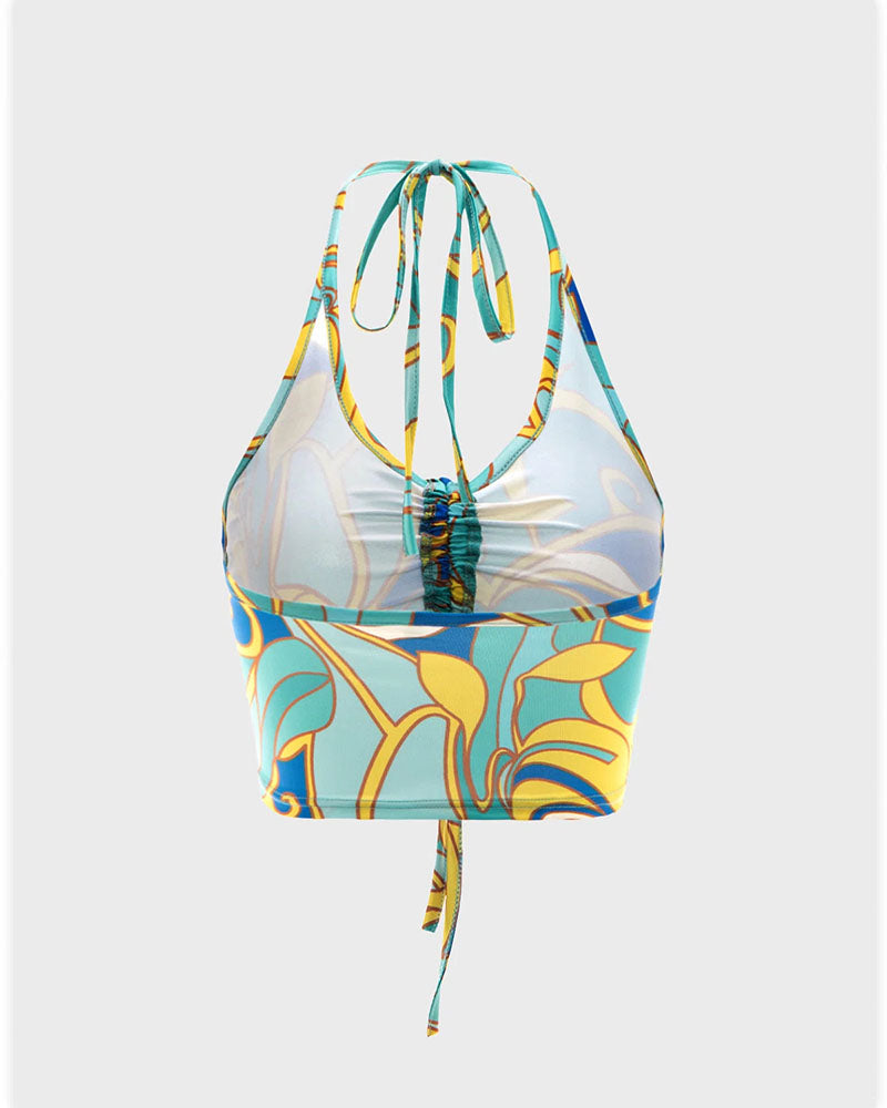 Sunrosy Clouds Halter Top