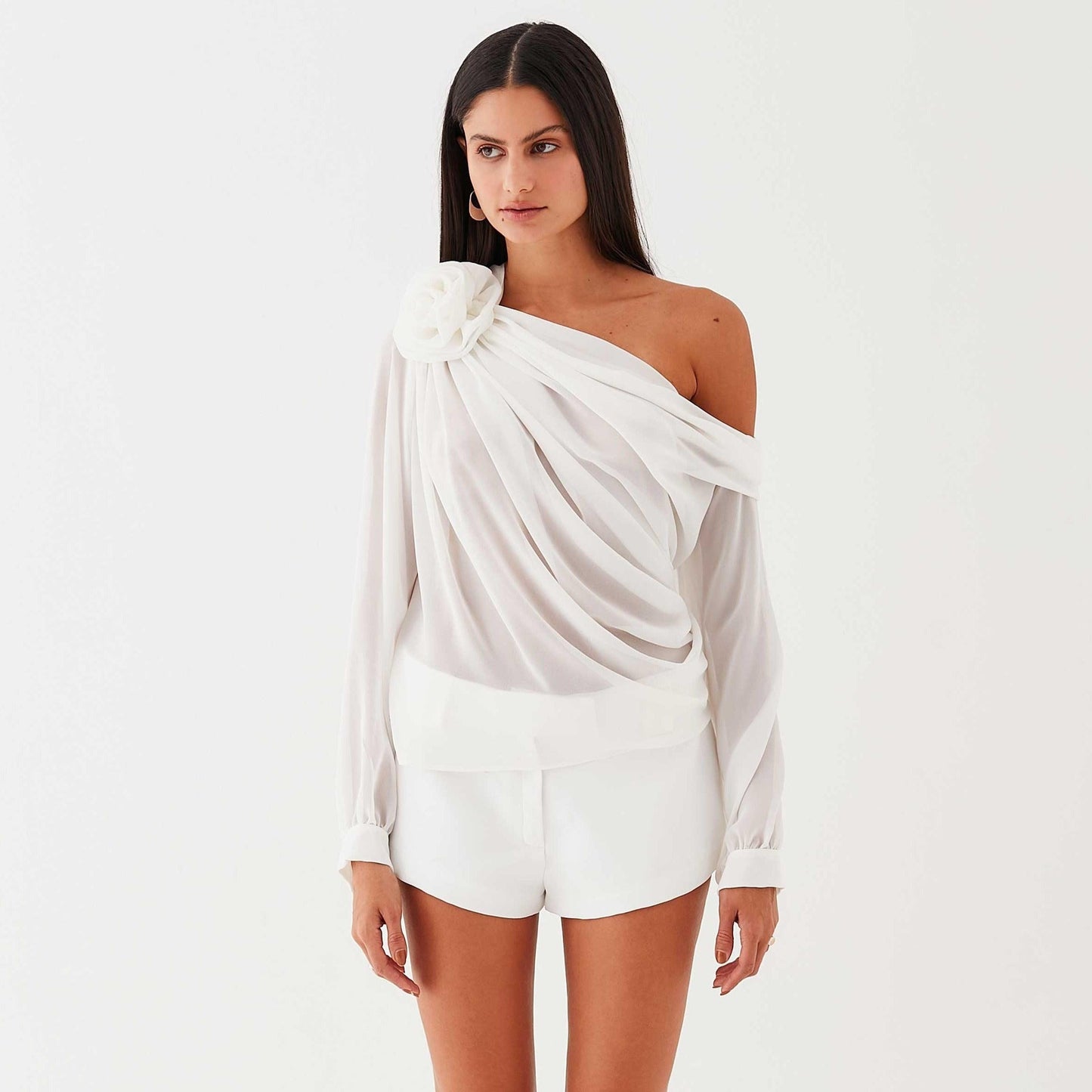 Fab-u-la's Asymmetrical Draped Blouse
