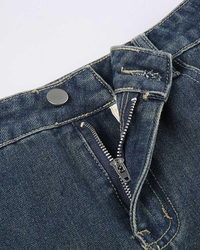 Engledosa Asymmetric Denim Skirt