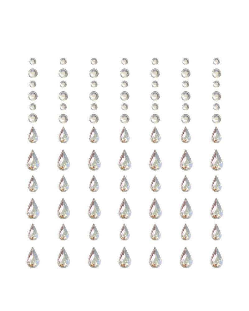 Washed Beach Trove Accent Face Embellishment Stickers