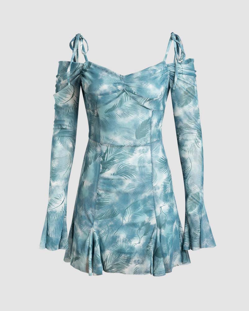 Organigram Cami Ruched Dress with Gloves