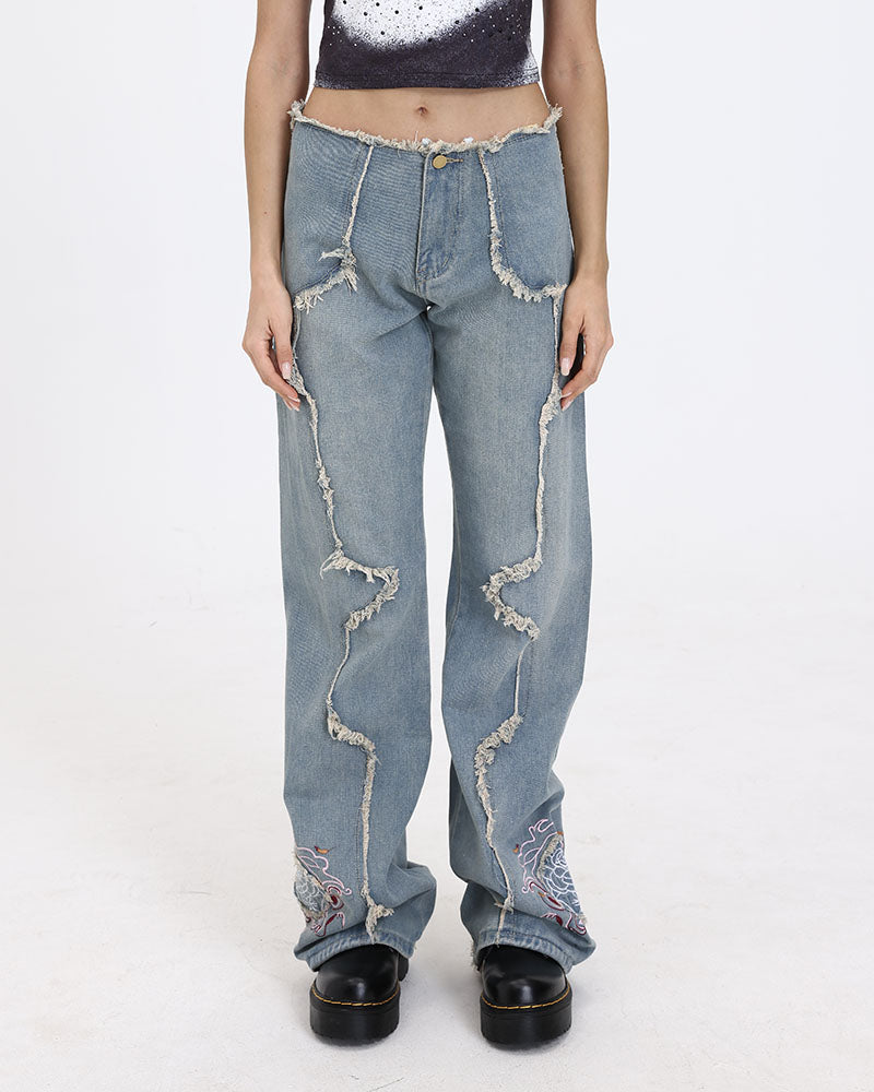 Distressed Buckaroo Jeans