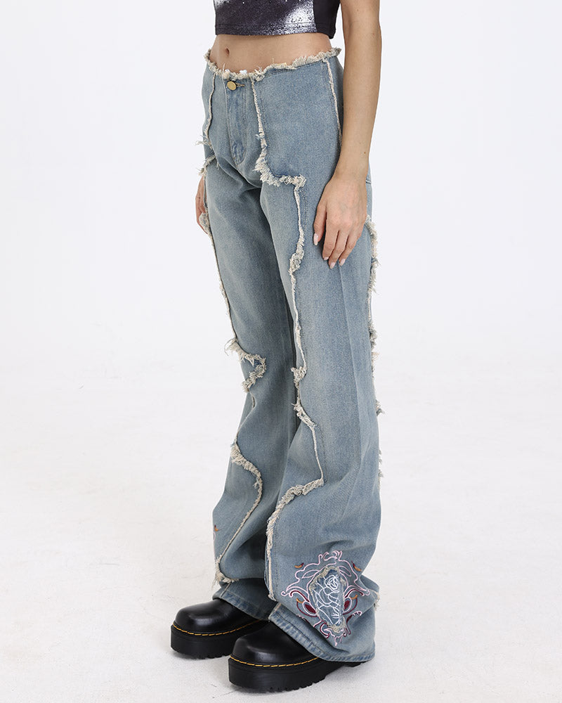 Distressed Buckaroo Jeans