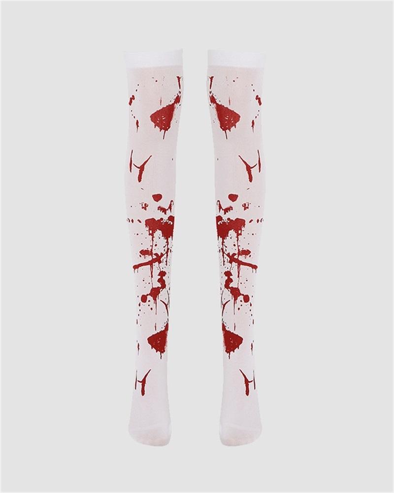 Halloween Blood Scary Socks