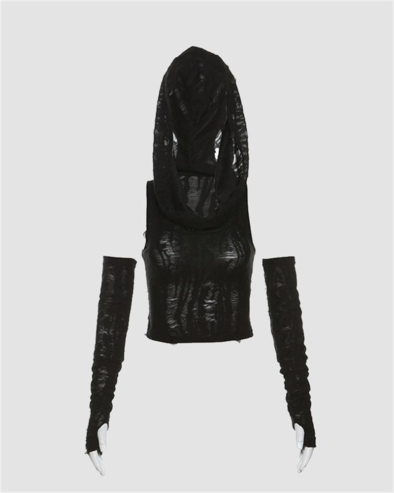 Shambles Cowl Top with Sleeves