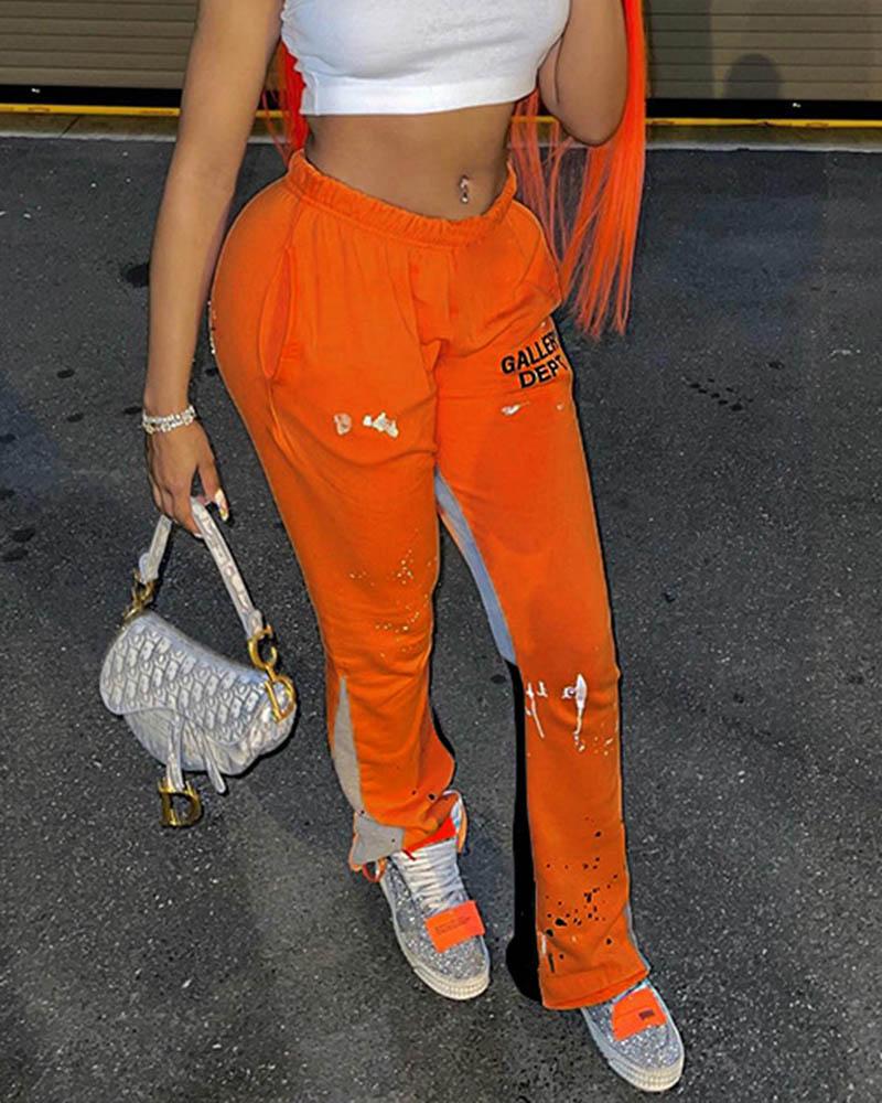 Graffiti Patchwork Track Pants
