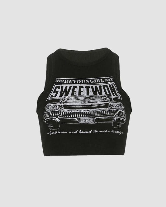 Sweetwon Drivers Seat Crop Top