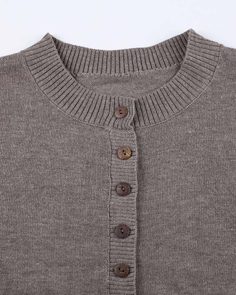 Single-breasted Knit Coords