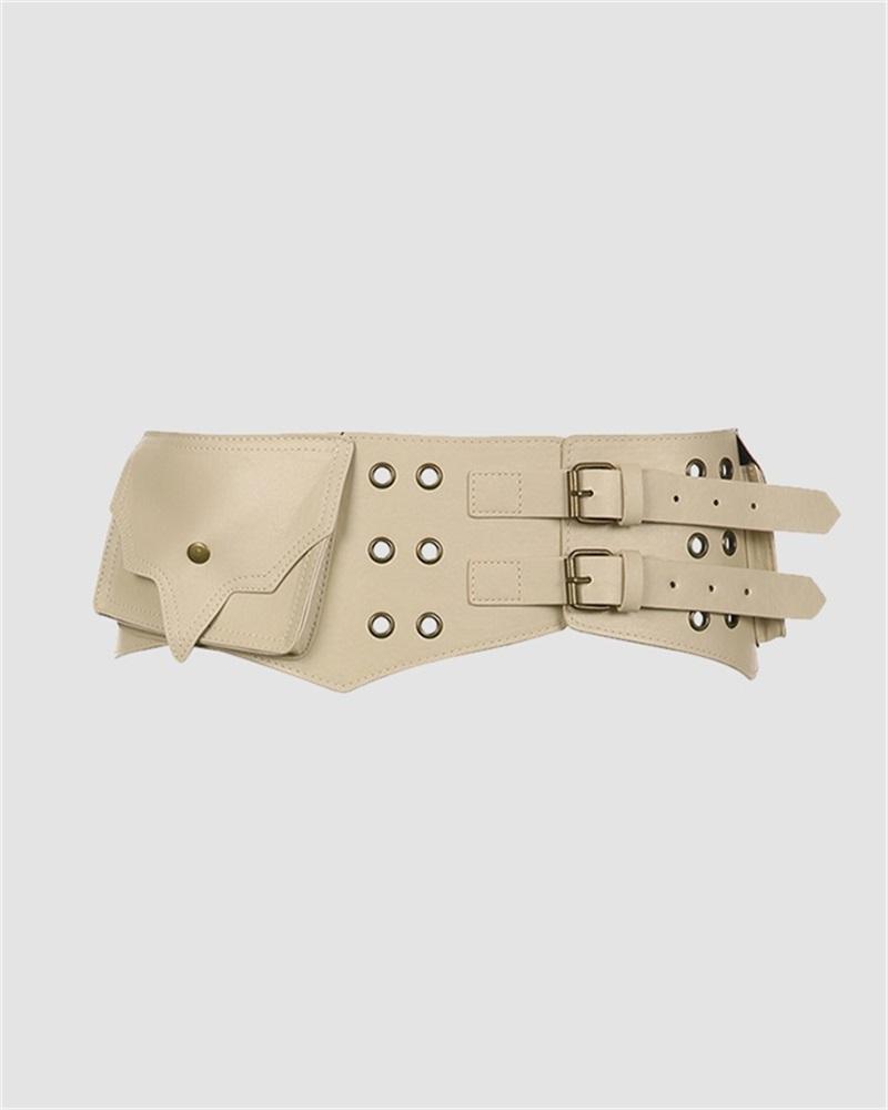 Western Cowboy Style Studded Leather Belt