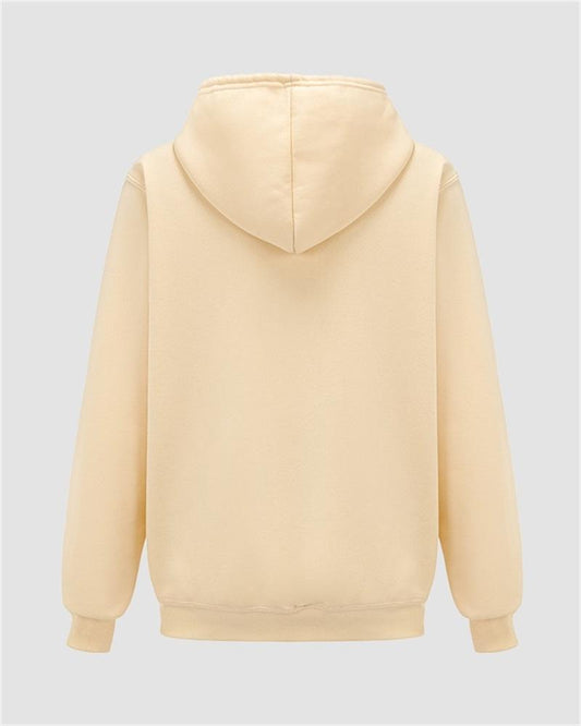 Grunge Star Print Zip Up Hoodie