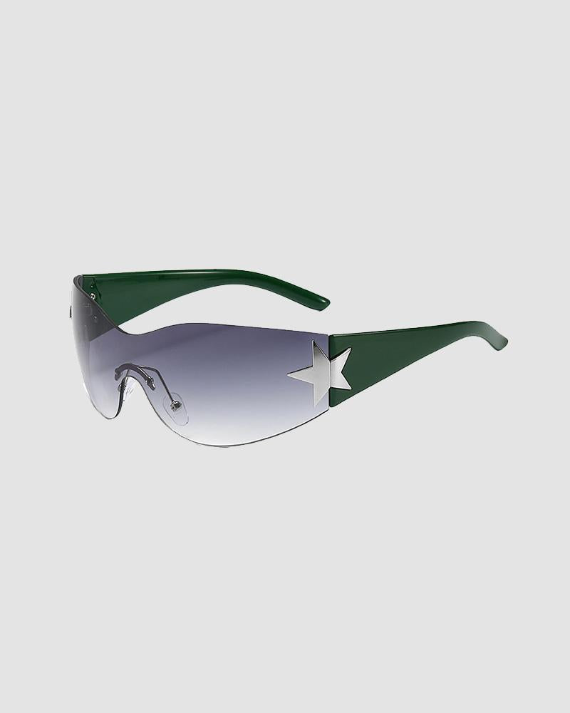 90s Star Wrap Sunglasses