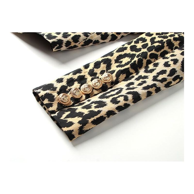 The Leopard Slim Fit Blazer