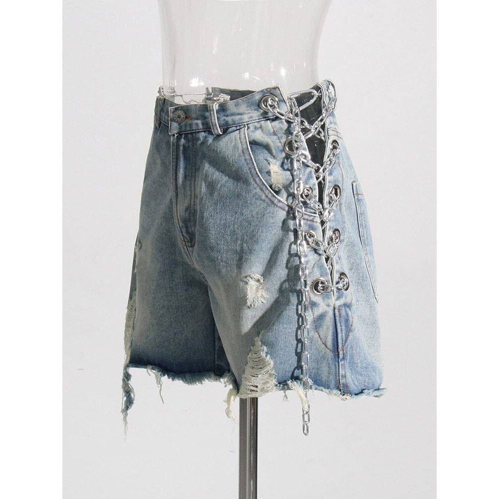 The Calypso High Waist Denim Shorts