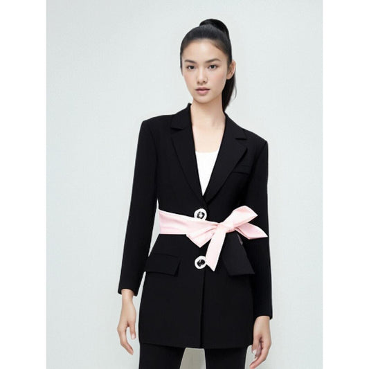 The Lyra Belted Slim Fit Blazer - Multiple Colors