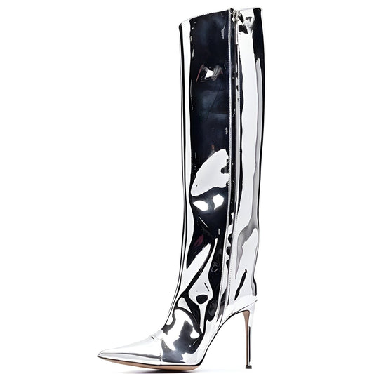 The Mirror Knee-High Boots - Multiple Colors