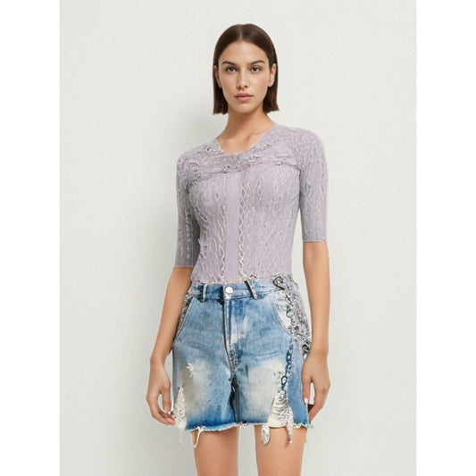 The Calypso High Waist Denim Shorts