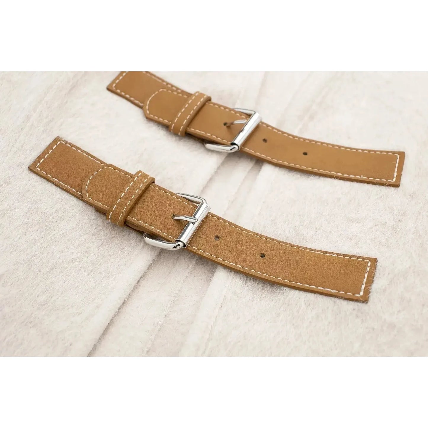 The Petra Leather Buckle Blazer