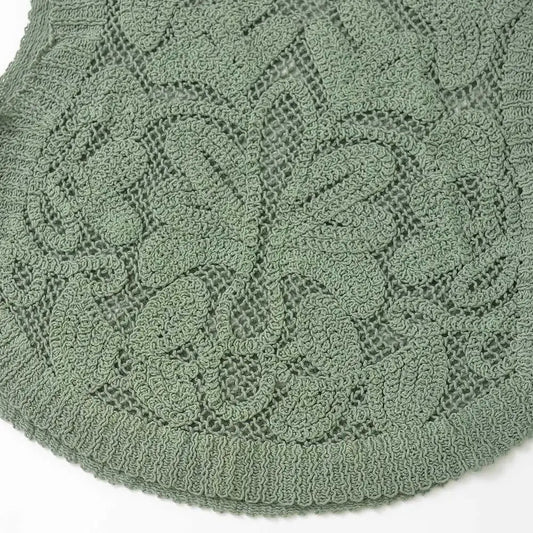 The Phoebe Sleeveless Knitted Cropped Blouse