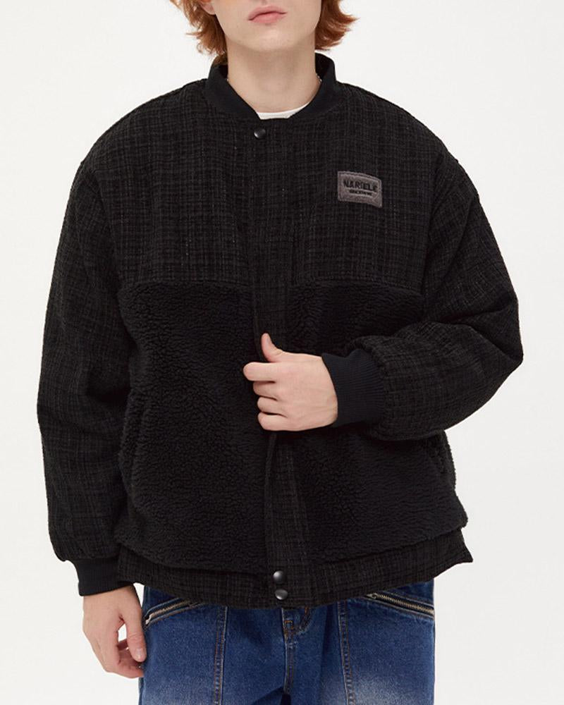 Wind Spliced Wool Cotton Jacket