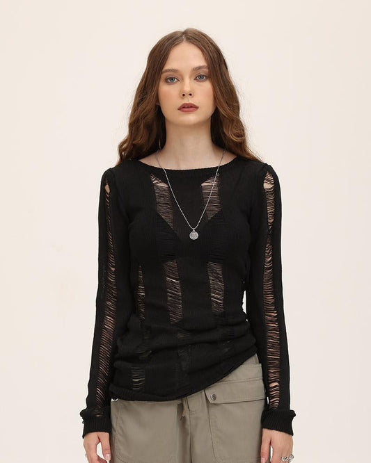 Alacrity Backless Ribbed Top