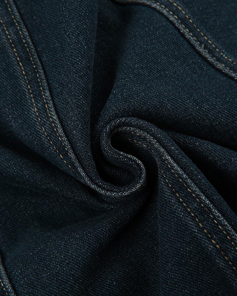 Playfoot Faded Maxi Denim Skirt