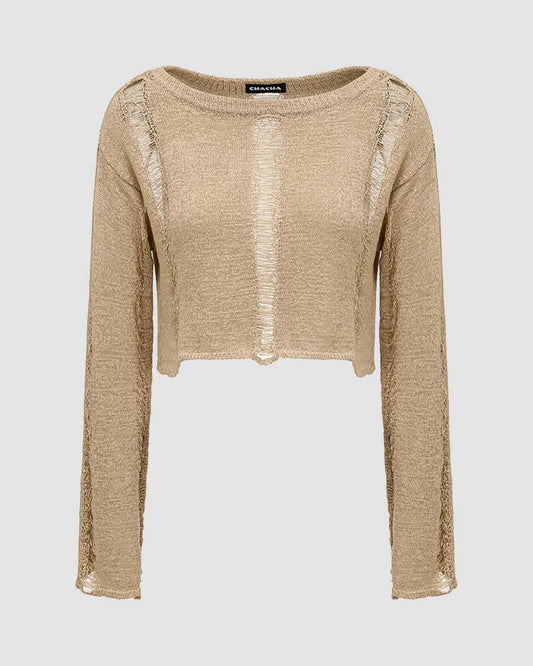 Carter Blanche Distressed Sweater
