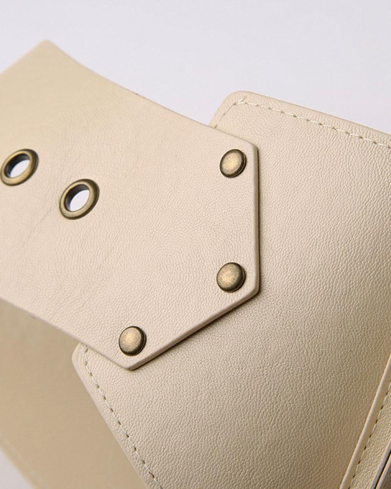 Western Cowboy Style Studded Leather Belt