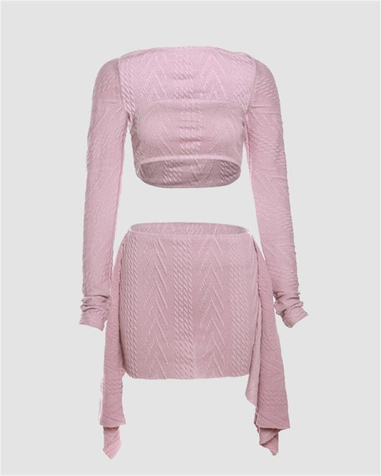 Effortless Party Ribbed Coord Set