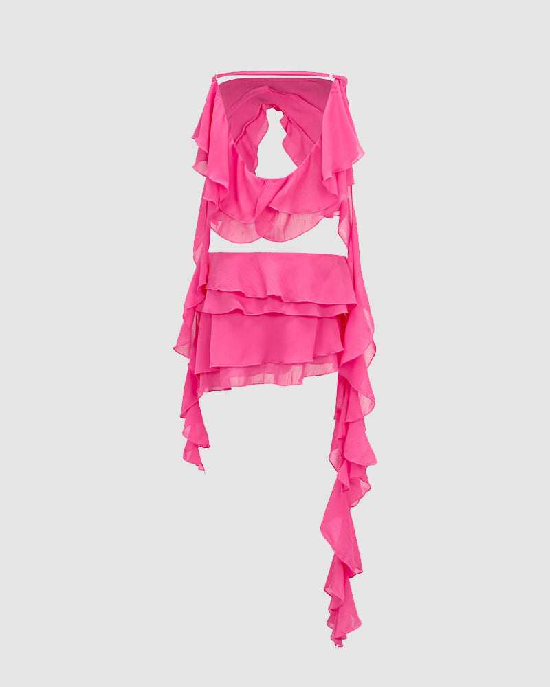Flutter Split Wing Coord Skirt Set