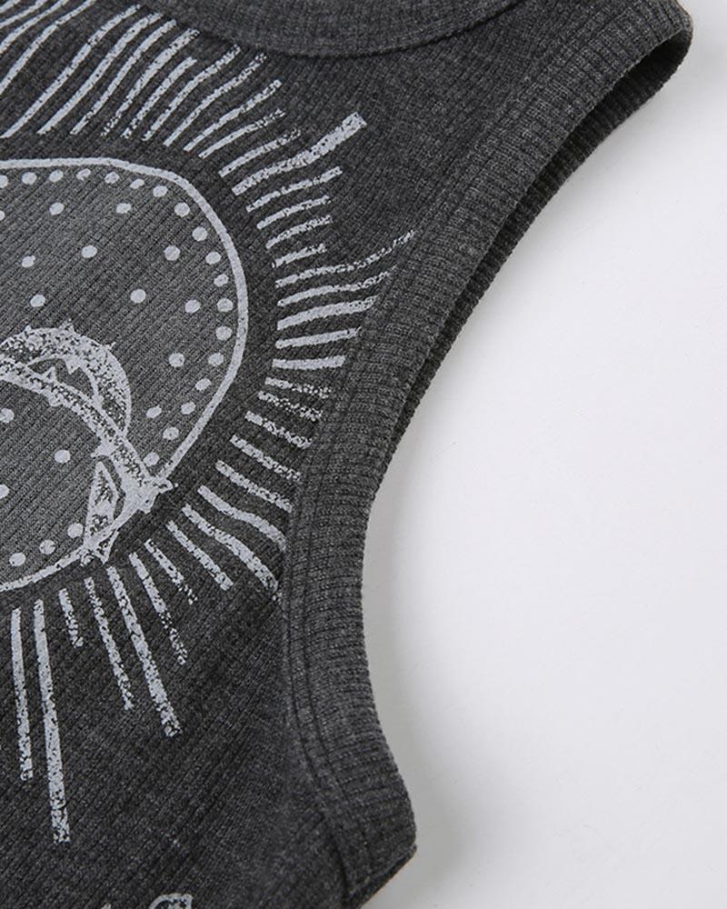 Orpheus Grunge Heart Tank Top