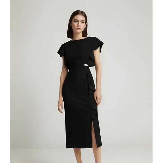 The Naomi Sleeveless Ruched Dress - Multiple Colors