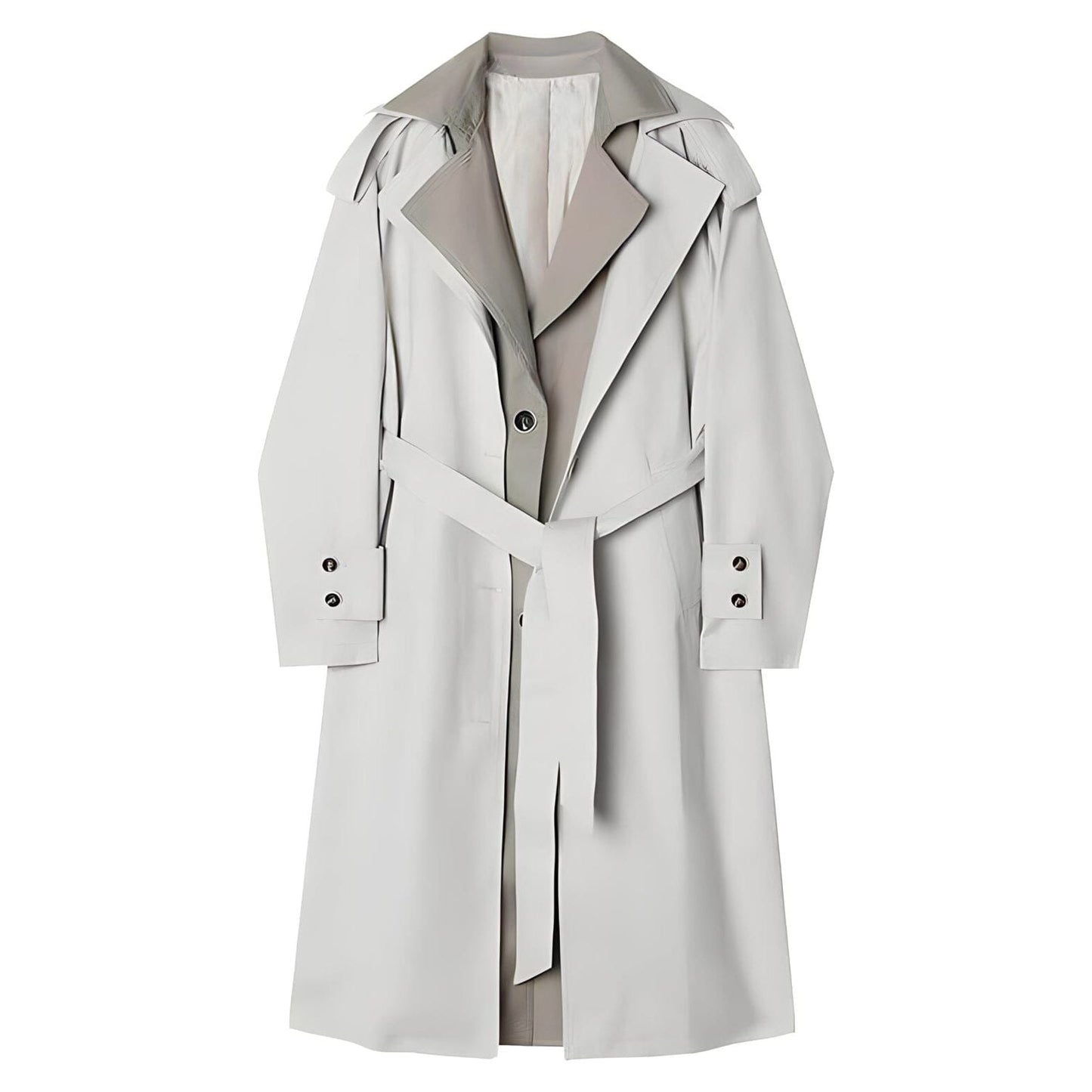 The Daisy Long Sleeve Spliced Trenchcoat