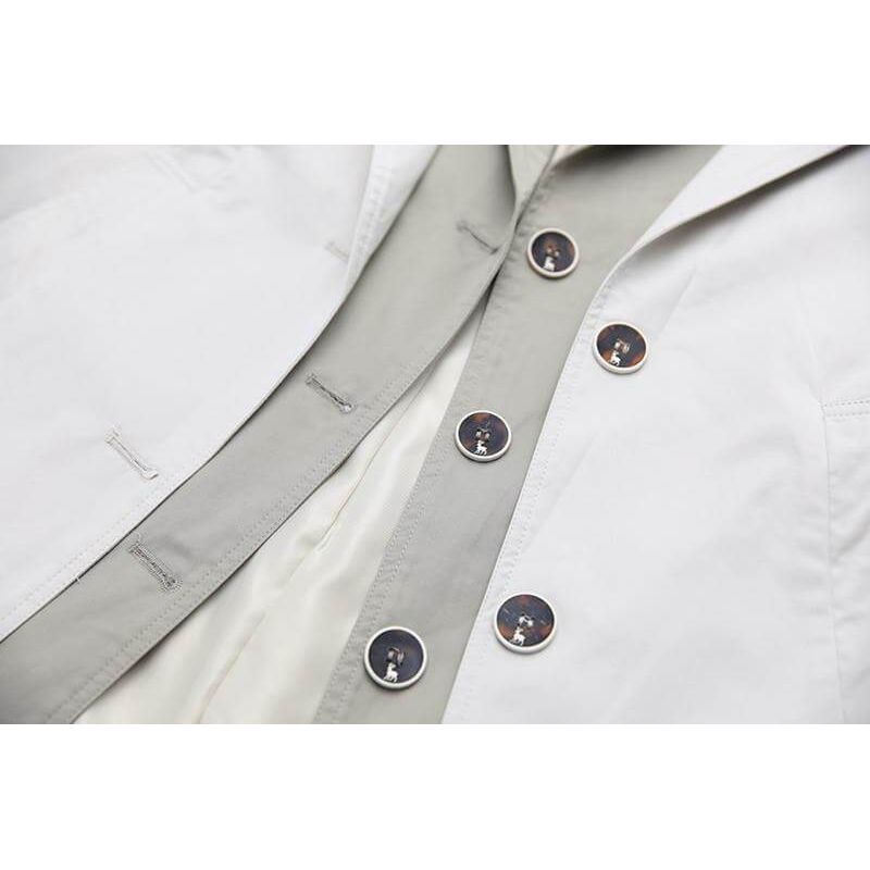 The Daisy Long Sleeve Spliced Trenchcoat