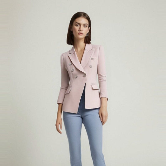 The Priscilla Slim Fit Blazer - Coral