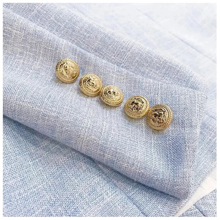 The Priscilla Slim Fit Blazer - Powder Blue