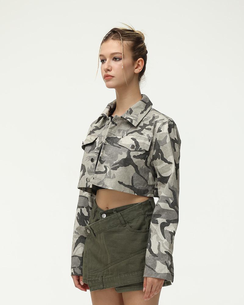 Ionic Camo Cropped Jacket