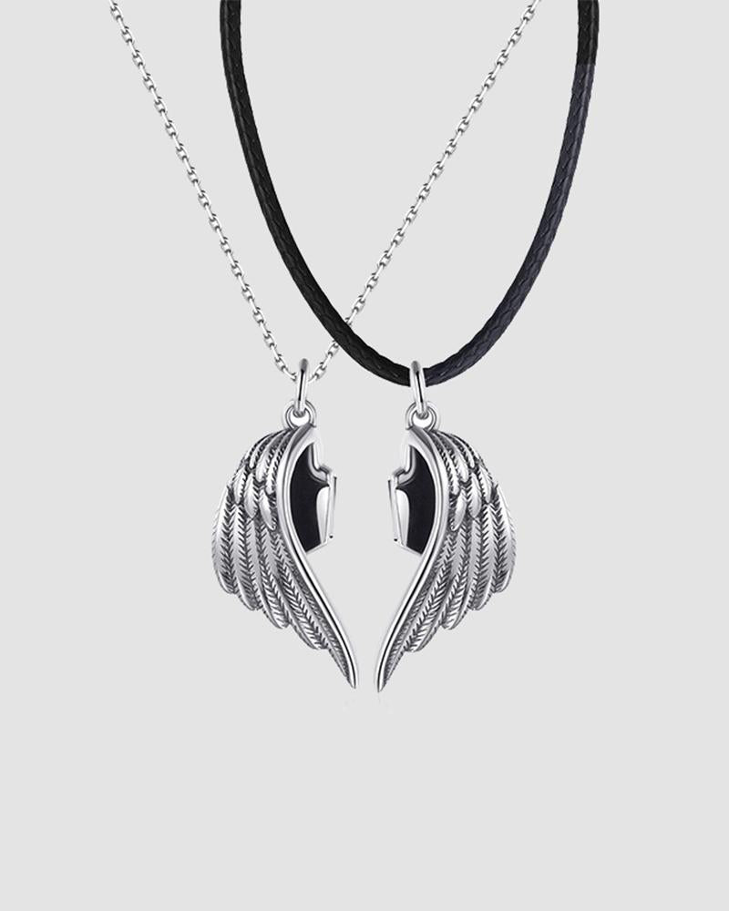 Winged Halves Necklace