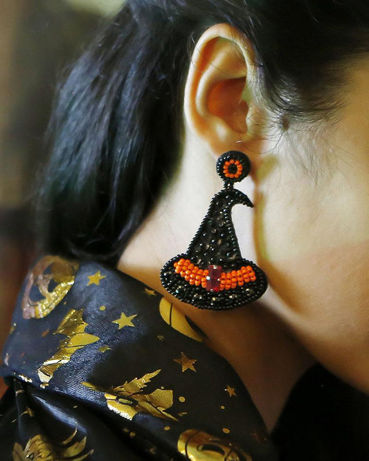 Halloween Pumpkin Witchcraft Earrings