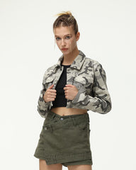 Ionic Camo Cropped Jacket