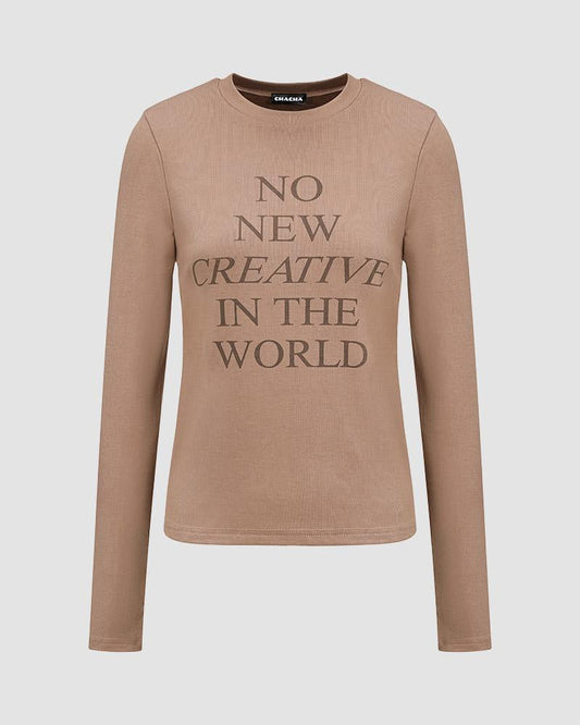 No New Creative Graphic Top