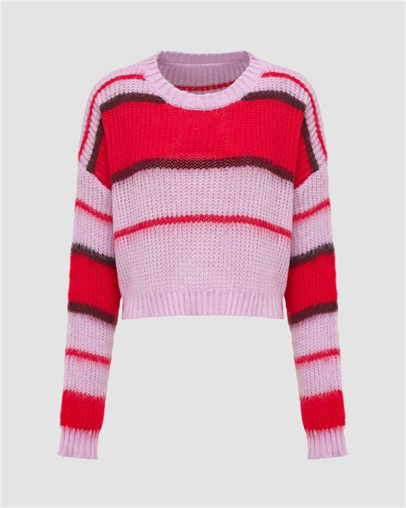 Candy Colored Striped Sweater