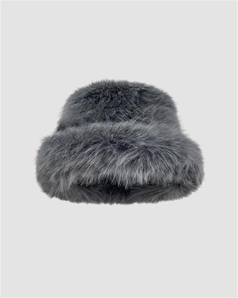 Fur Insulated Fisherman Basin Hat