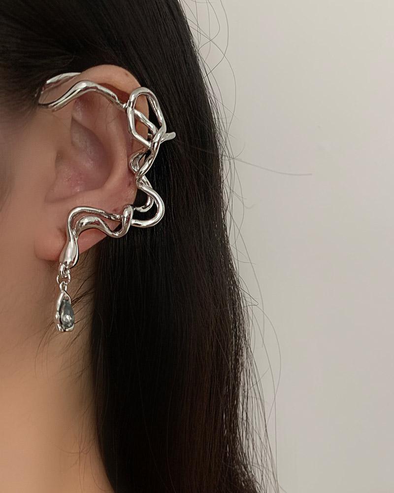 Snake Shaped Liquid Metal Ear Hook