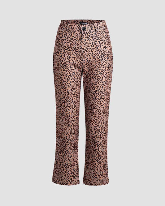 Leopard Prowl Flare Pants