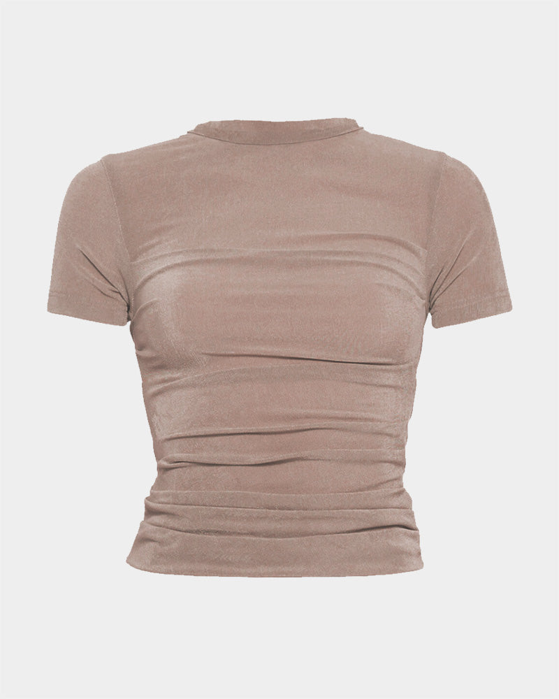 Pleated Casual T-shirt