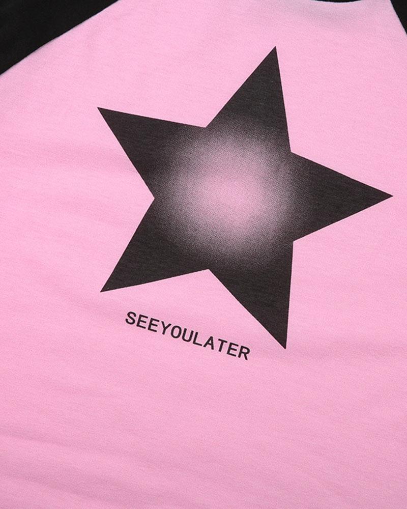 See You Later Star Raglan T-Shirt