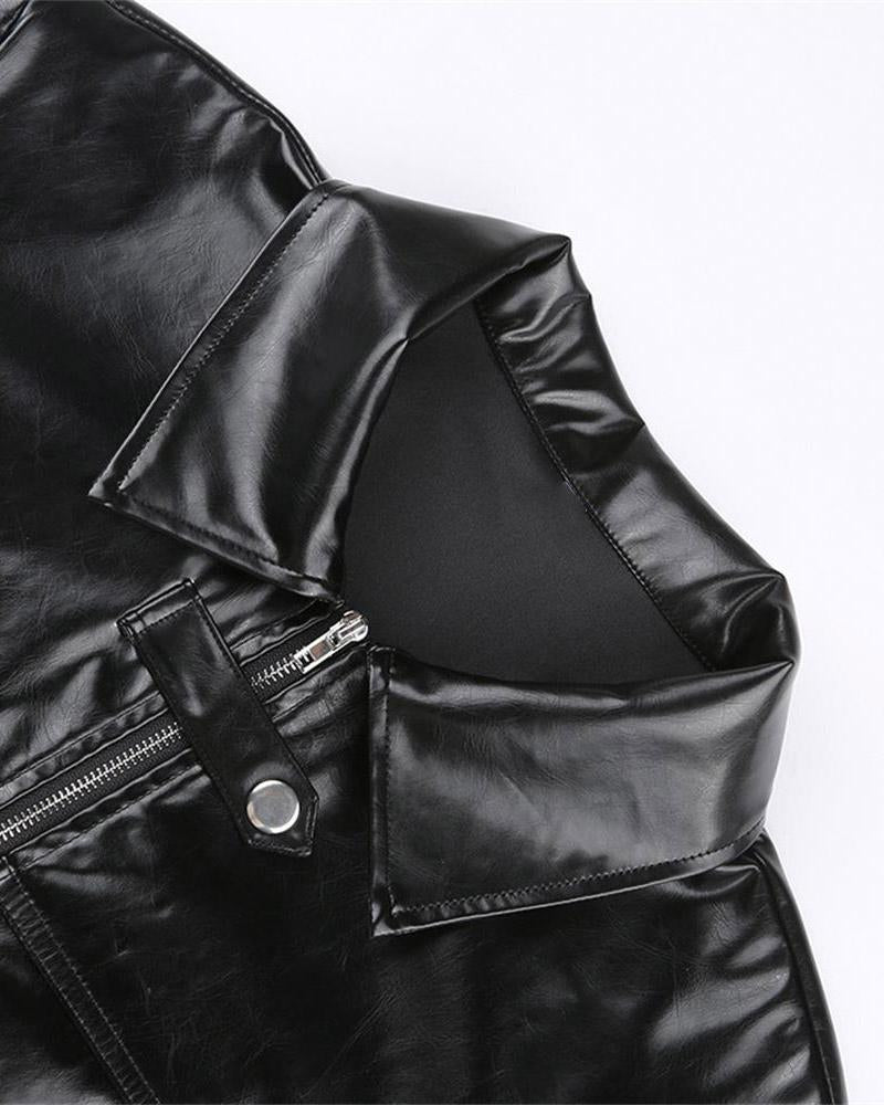 Steamgal Rockmore Pleather Jacket