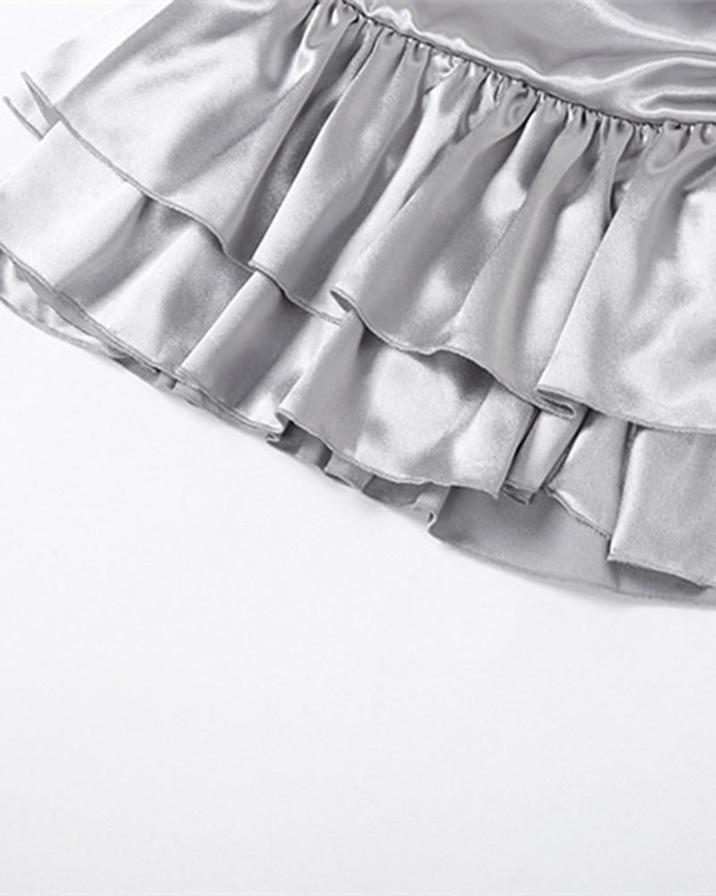 Clarity Reflective Ruched Dress